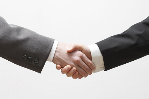 referral partners business handshake