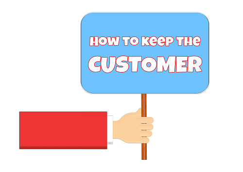 the value of customer retention sign