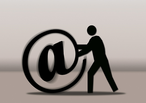 silhouette delivering email