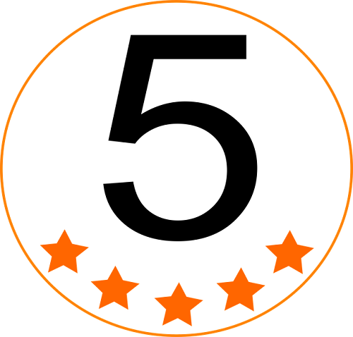 5 star review, social media