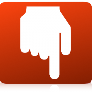 unsubscribe causes, pointer finger pressing down, unsubscribing to your email newsletter